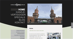 Desktop Screenshot of kanzlei-hoenig.de